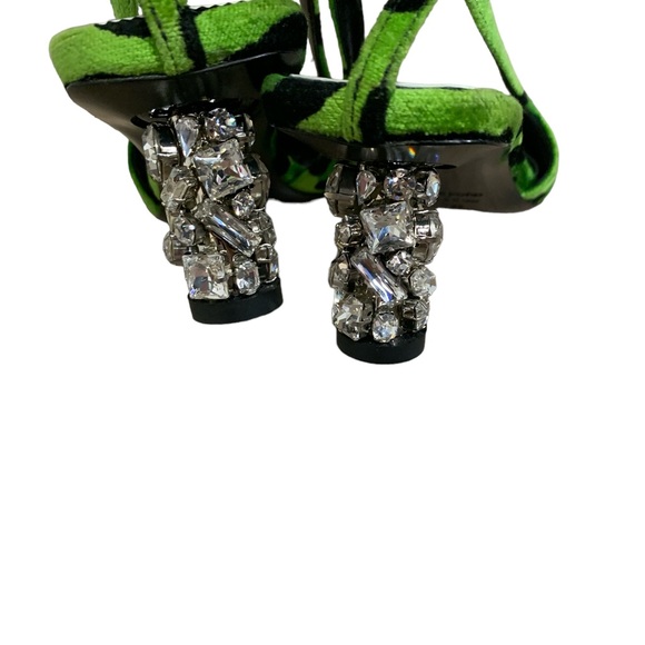 Tom Ford Green Camouflage Slingback Heels - Picture 4 of 4